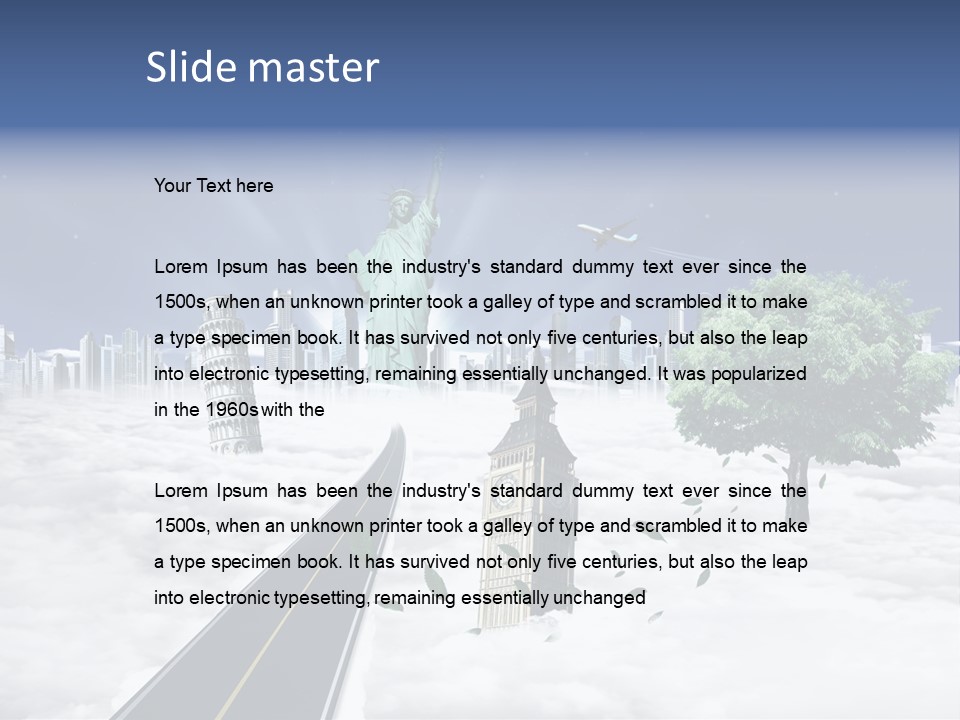 Old Famous Tourism PowerPoint Template