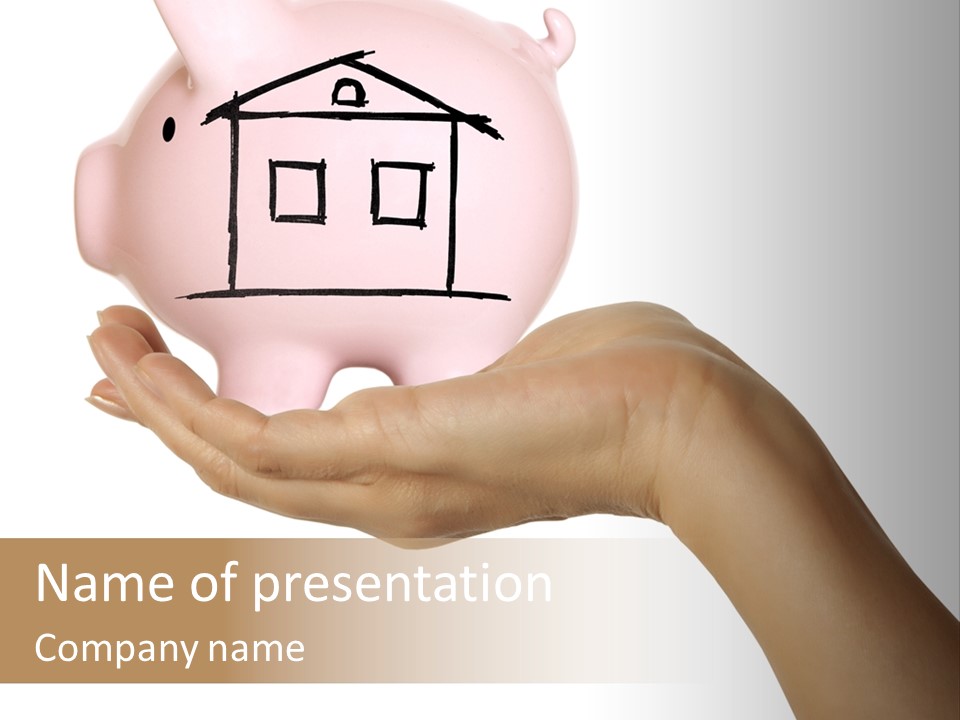 Bank Mortgage Human PowerPoint Template