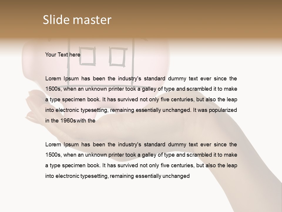 Bank Mortgage Human PowerPoint Template