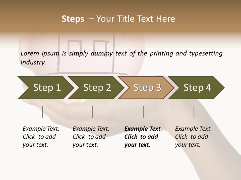 Bank Mortgage Human PowerPoint Template