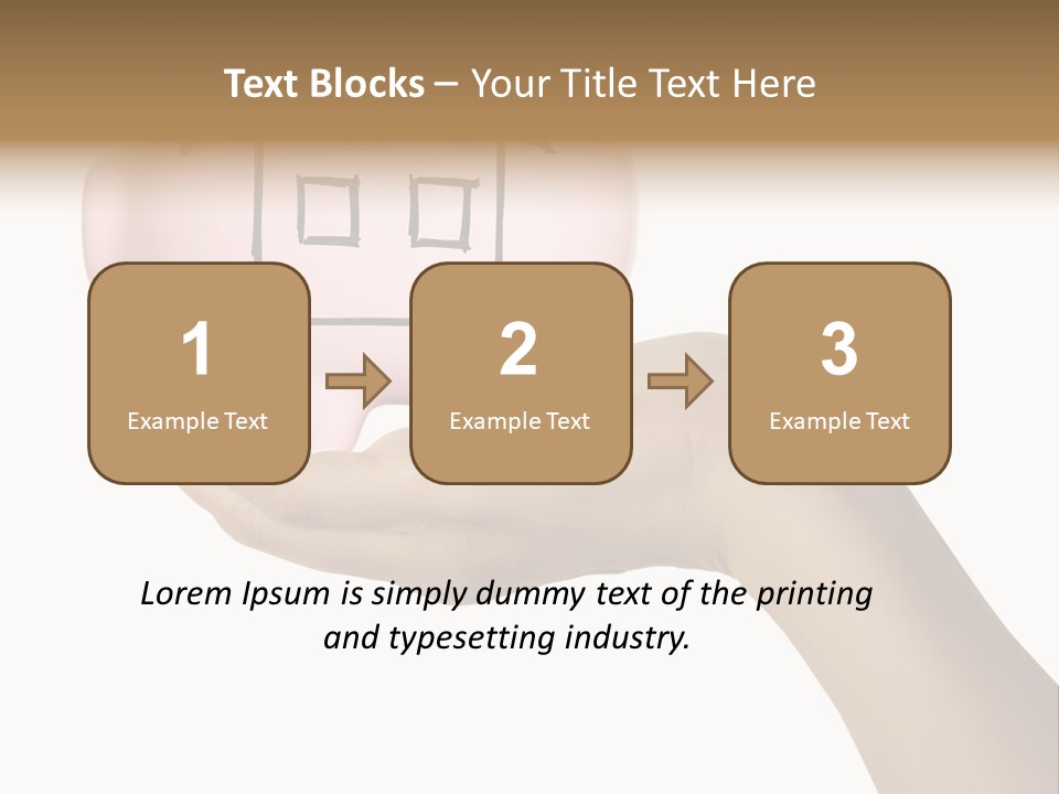 Bank Mortgage Human PowerPoint Template