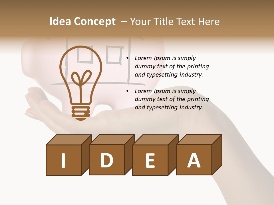 Bank Mortgage Human PowerPoint Template