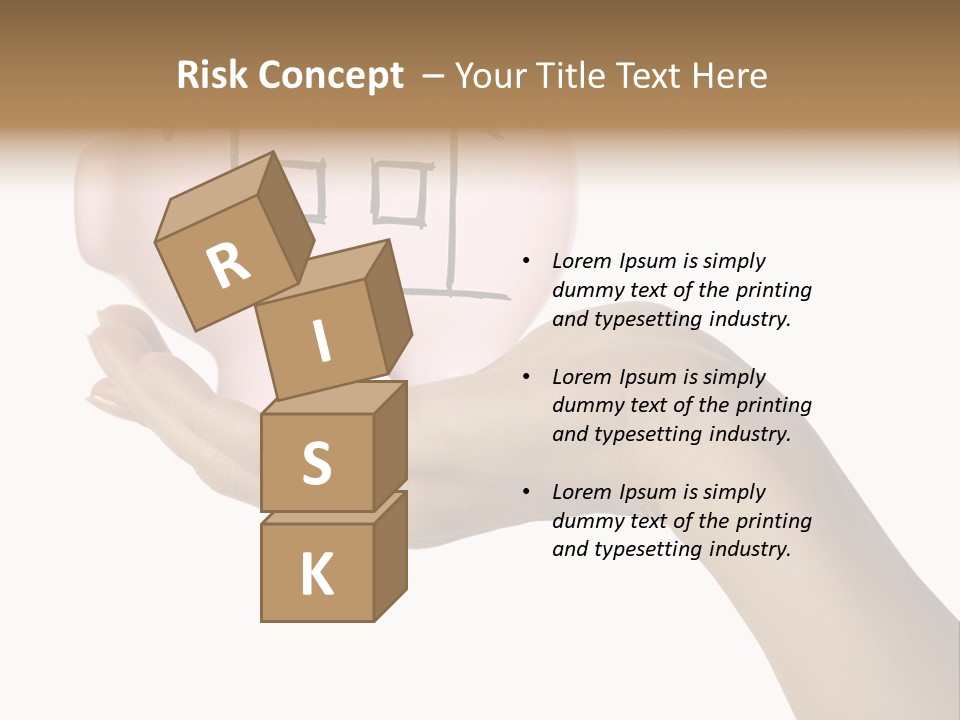 Bank Mortgage Human PowerPoint Template