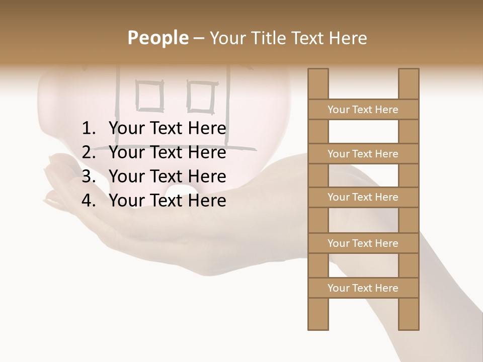 Bank Mortgage Human PowerPoint Template
