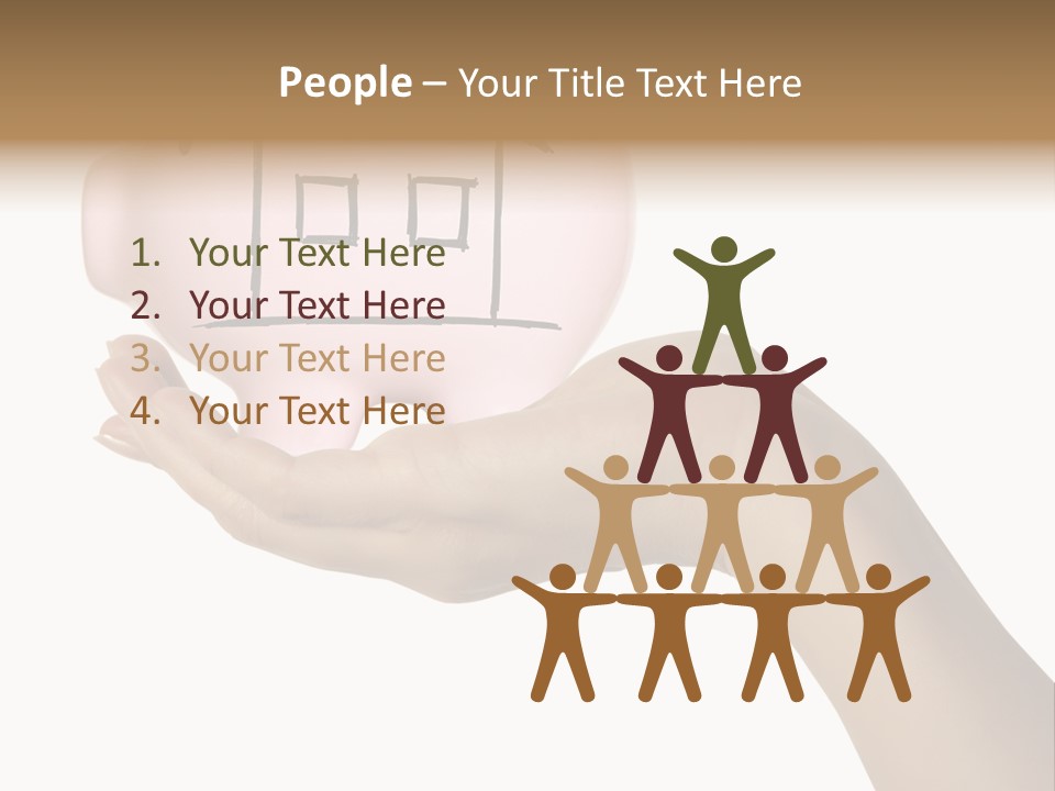 Bank Mortgage Human PowerPoint Template