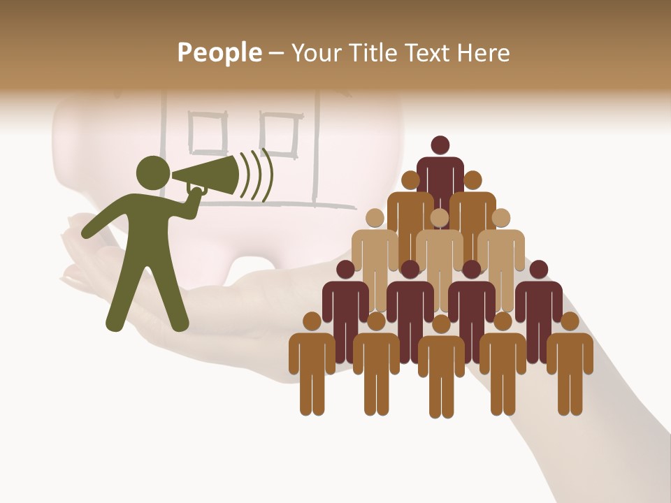 Bank Mortgage Human PowerPoint Template