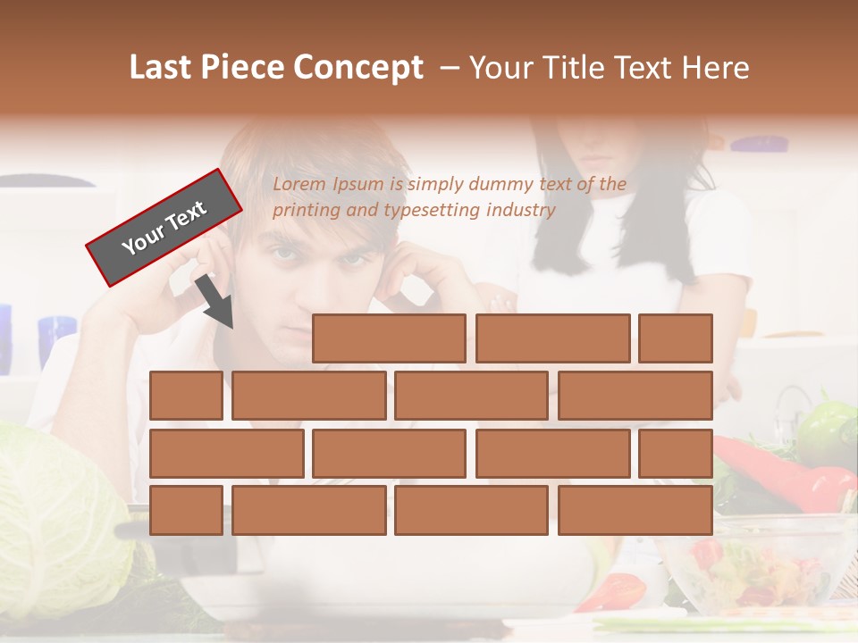 Male Expression Hand PowerPoint Template