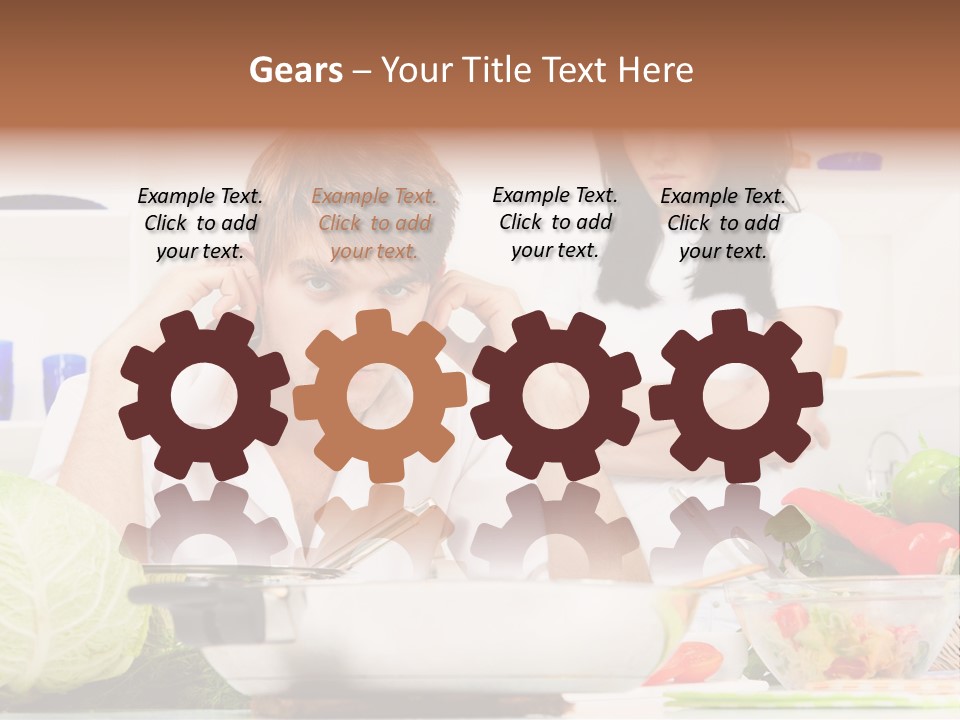 Male Expression Hand PowerPoint Template