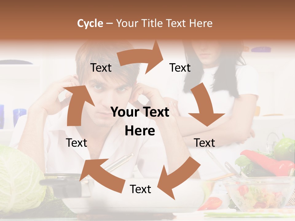 Male Expression Hand PowerPoint Template