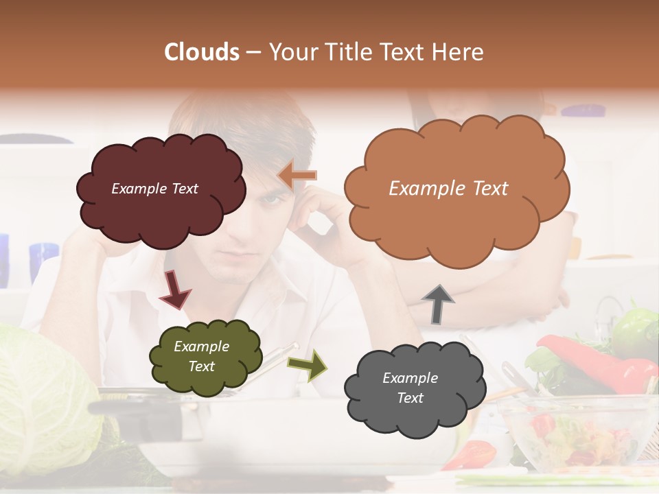 Male Expression Hand PowerPoint Template