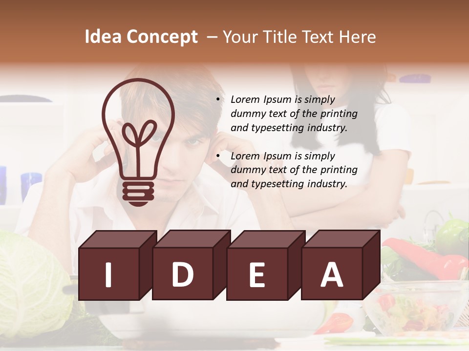 Male Expression Hand PowerPoint Template