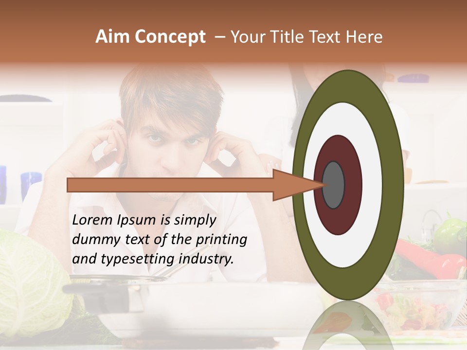 Male Expression Hand PowerPoint Template