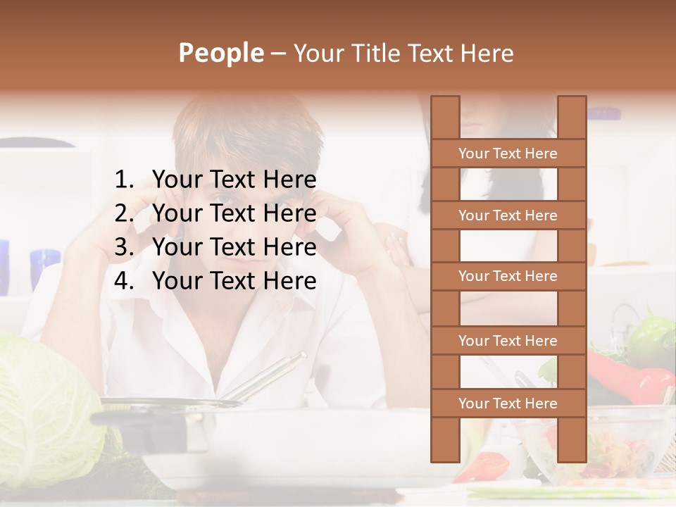 Male Expression Hand PowerPoint Template