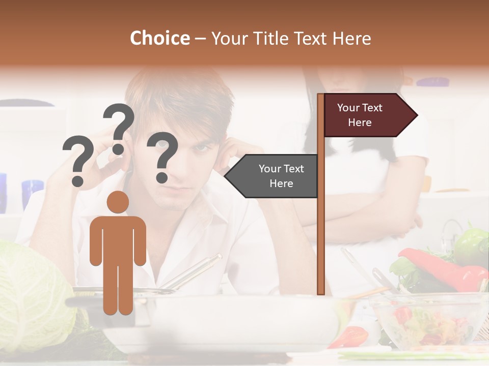 Male Expression Hand PowerPoint Template