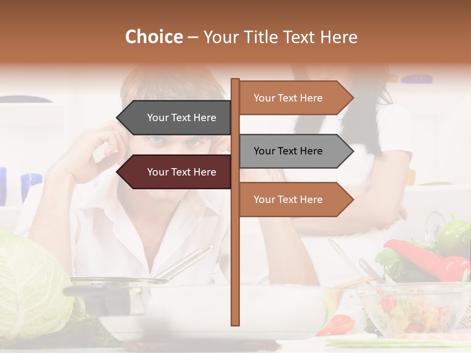 Male Expression Hand PowerPoint Template