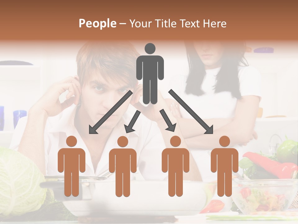 Male Expression Hand PowerPoint Template