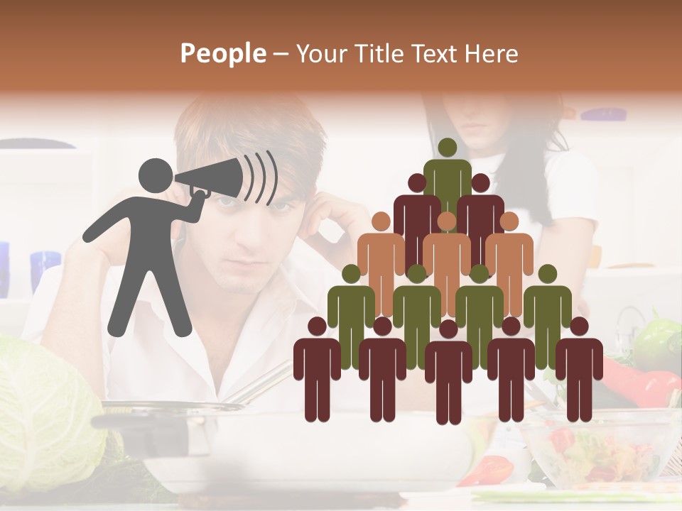 Male Expression Hand PowerPoint Template