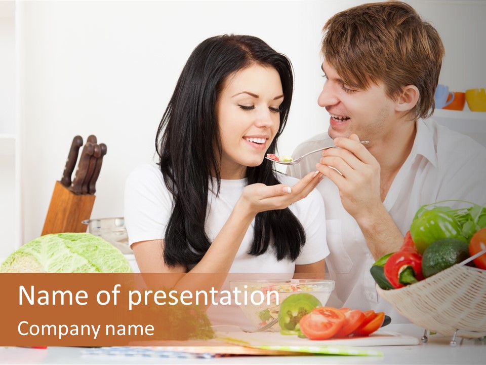 Healthy Table Relationship PowerPoint Template