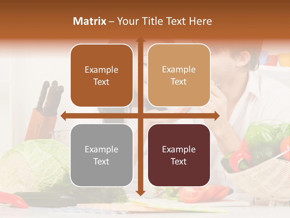 Healthy Table Relationship PowerPoint Template