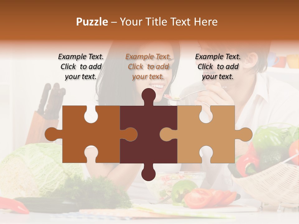 Healthy Table Relationship PowerPoint Template