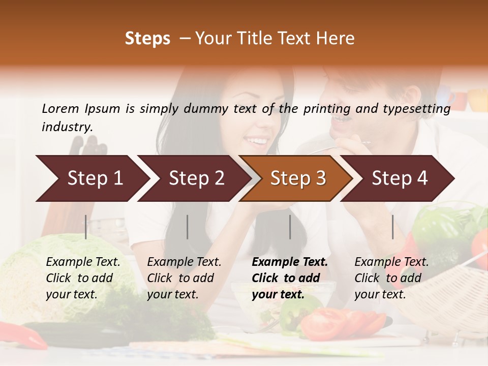 Healthy Table Relationship PowerPoint Template