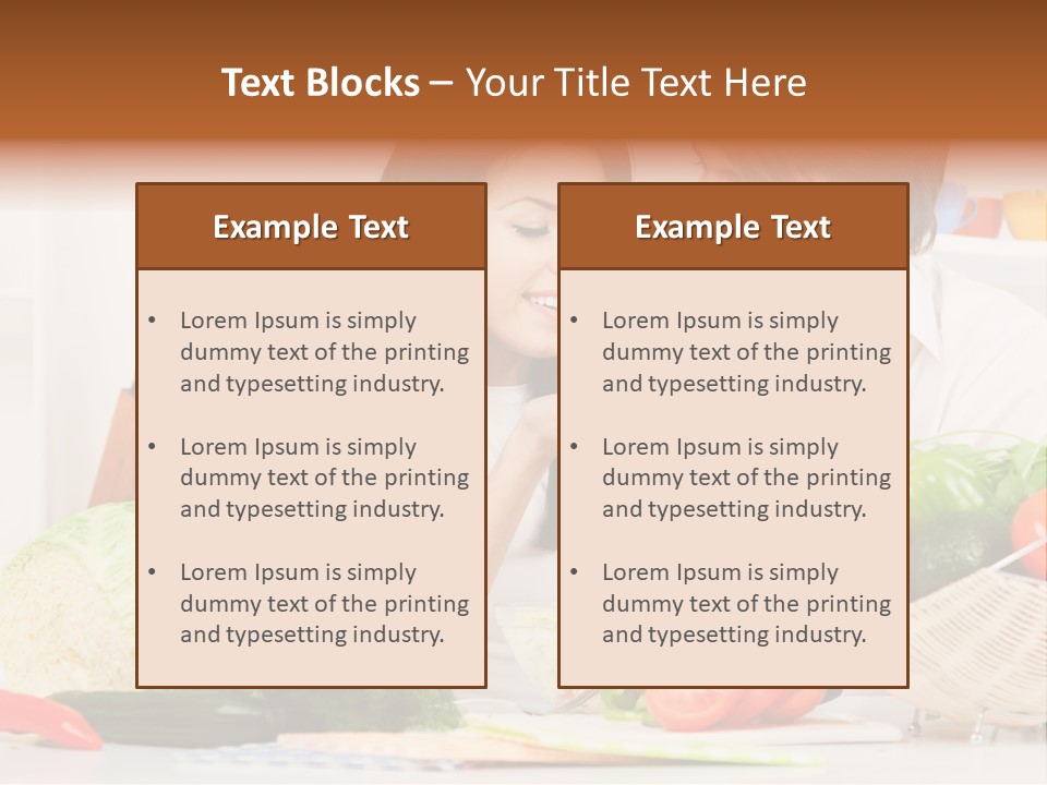 Healthy Table Relationship PowerPoint Template