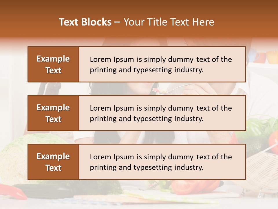 Healthy Table Relationship PowerPoint Template