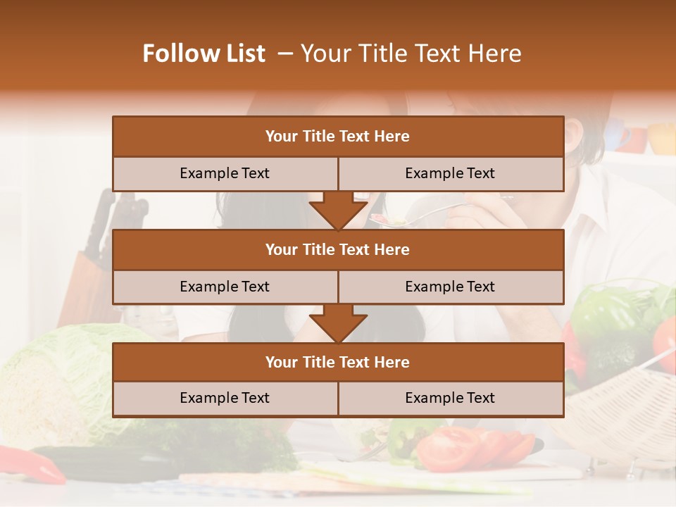 Healthy Table Relationship PowerPoint Template