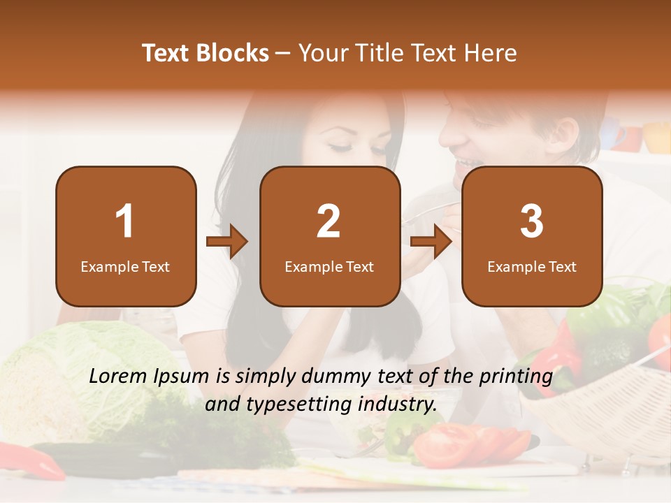 Healthy Table Relationship PowerPoint Template