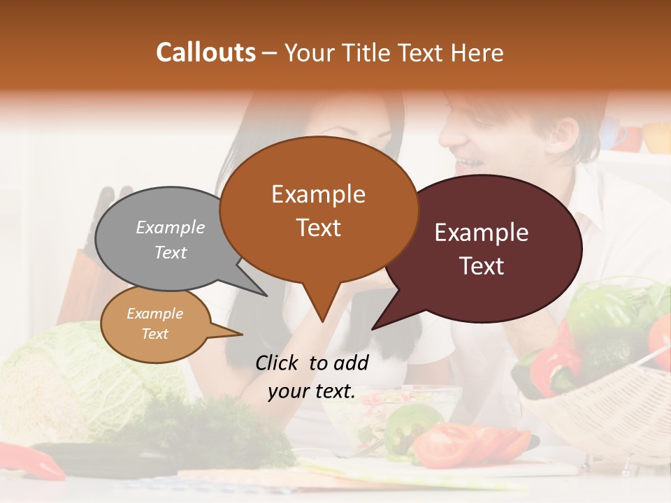 Healthy Table Relationship PowerPoint Template