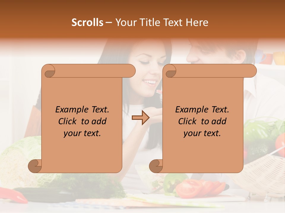 Healthy Table Relationship PowerPoint Template