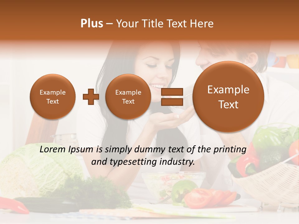 Healthy Table Relationship PowerPoint Template