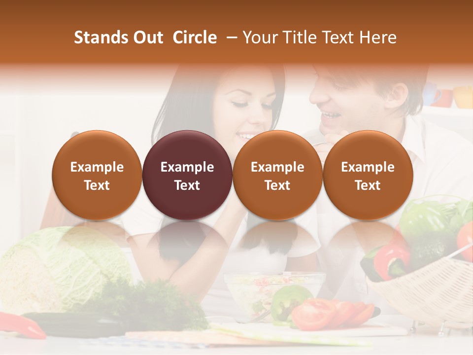 Healthy Table Relationship PowerPoint Template
