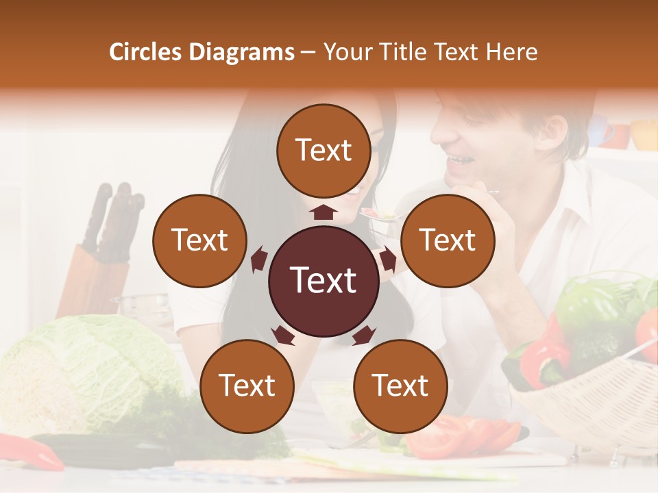 Healthy Table Relationship PowerPoint Template