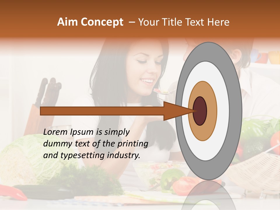 Healthy Table Relationship PowerPoint Template