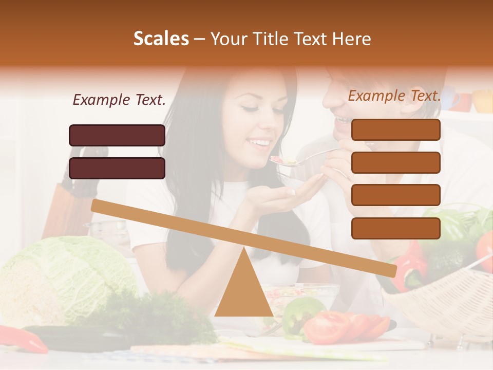 Healthy Table Relationship PowerPoint Template