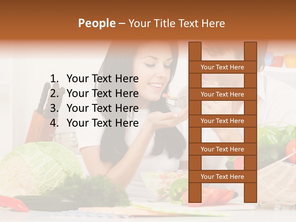 Healthy Table Relationship PowerPoint Template