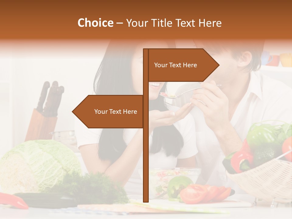 Healthy Table Relationship PowerPoint Template