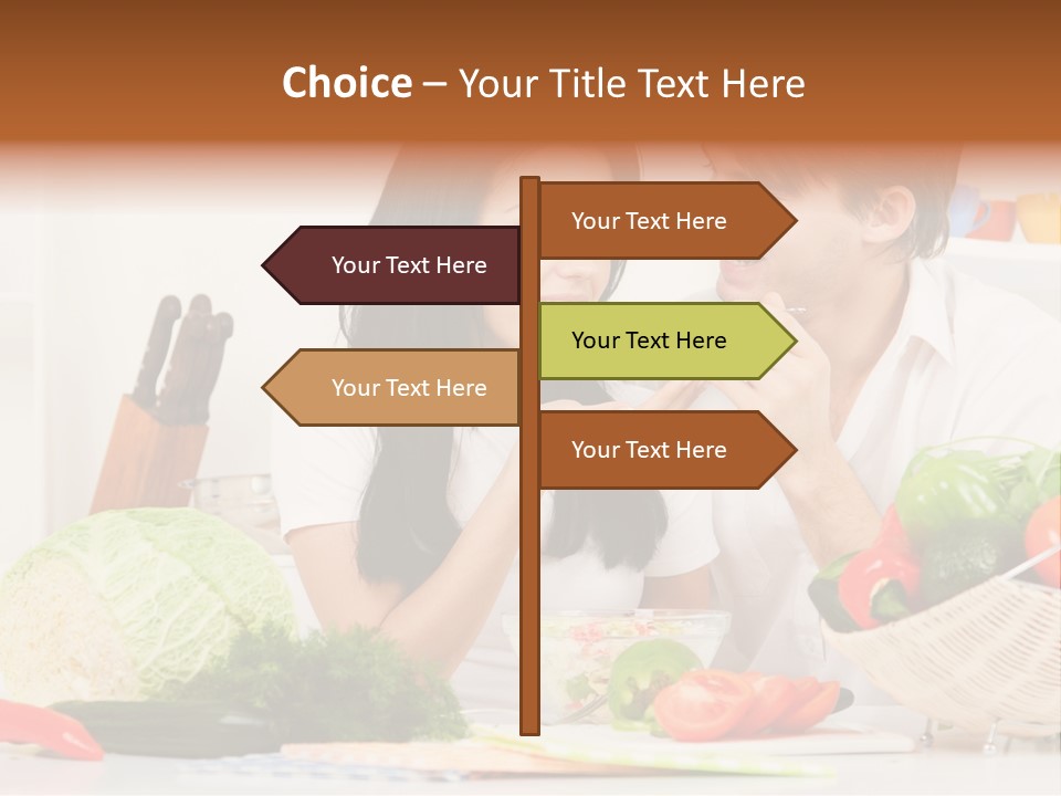 Healthy Table Relationship PowerPoint Template