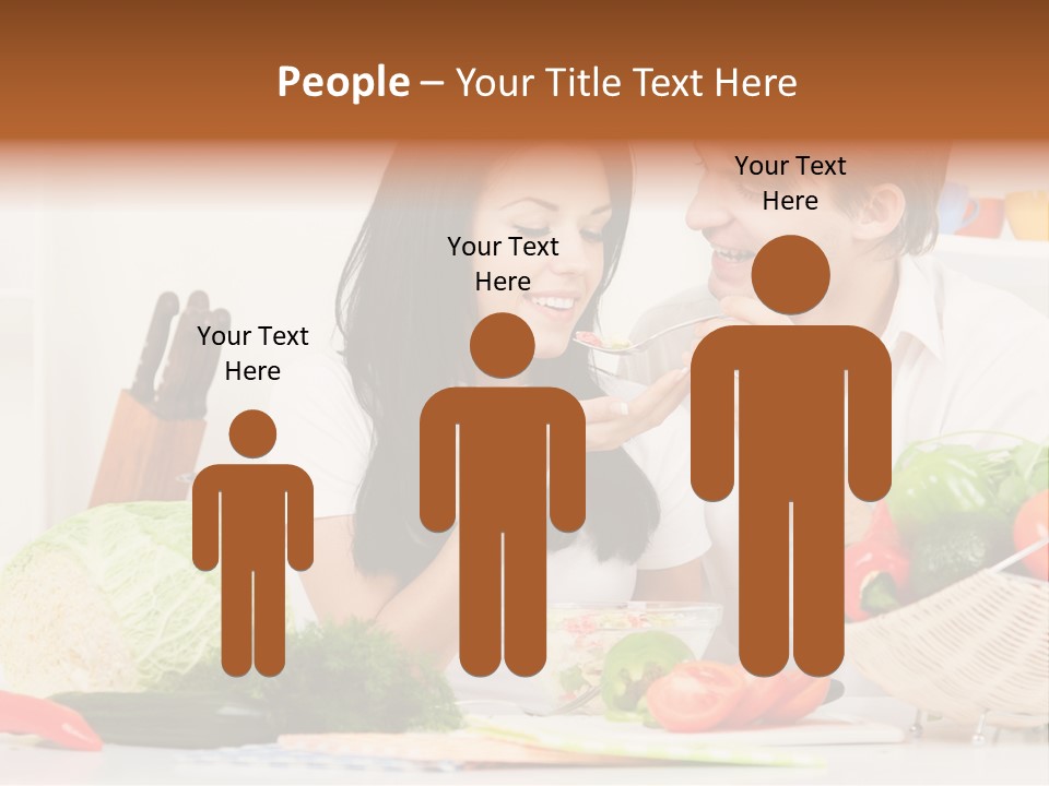 Healthy Table Relationship PowerPoint Template