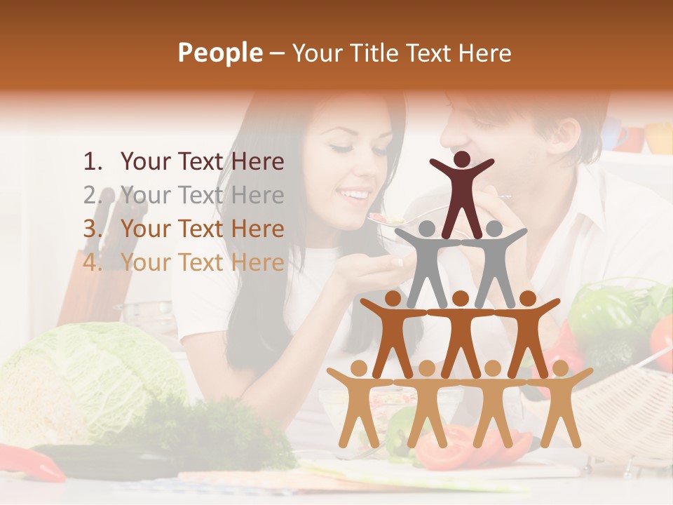 Healthy Table Relationship PowerPoint Template