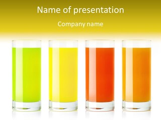 Green Pineapple Juice Juice PowerPoint Template