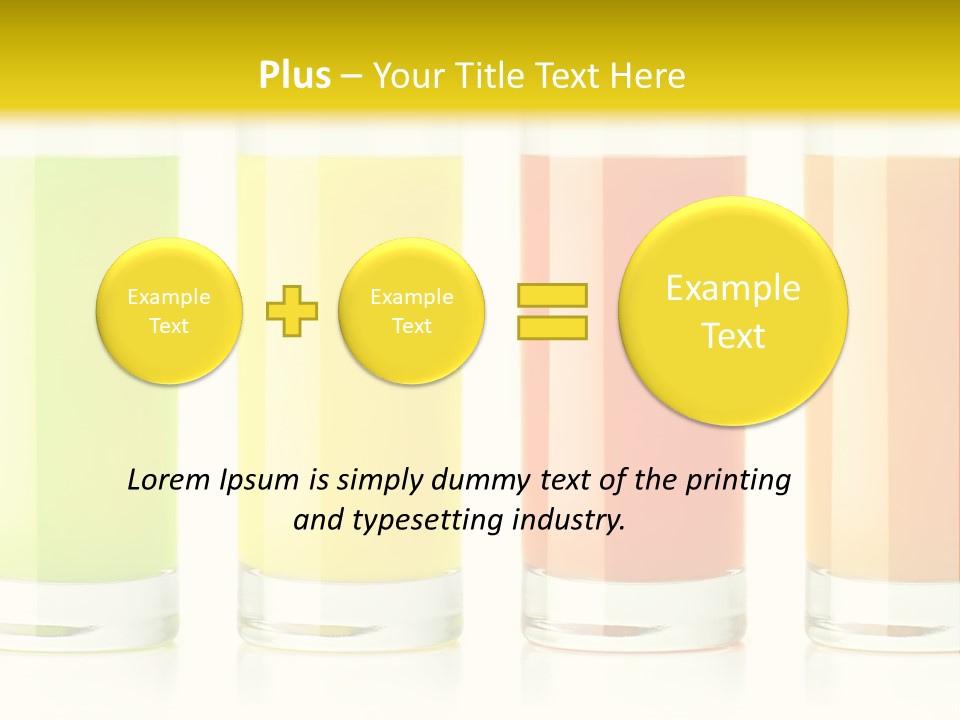Green Pineapple Juice Juice PowerPoint Template