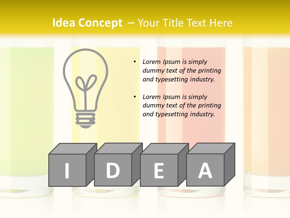 Green Pineapple Juice Juice PowerPoint Template