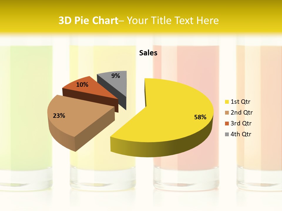 Green Pineapple Juice Juice PowerPoint Template