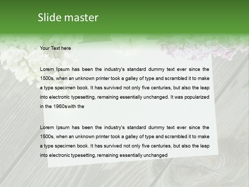 Board Transparent Scented PowerPoint Template