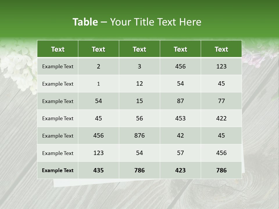 Board Transparent Scented PowerPoint Template