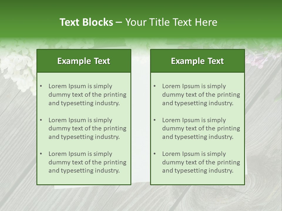 Board Transparent Scented PowerPoint Template