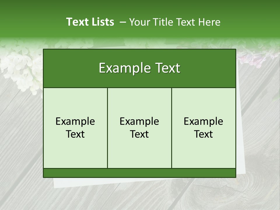 Board Transparent Scented PowerPoint Template