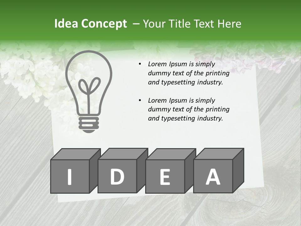 Board Transparent Scented PowerPoint Template